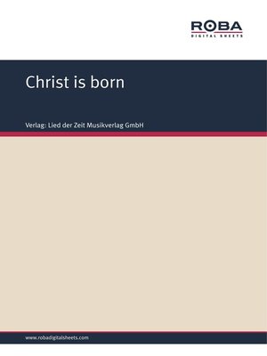 cover image of Christ is born